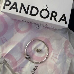 Pandora Silver Bracelet with Charm
